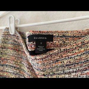 Halogen skirt! Light pink mix color! Beautiful and flattering! Flare skirt